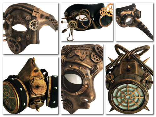 VG Steampunk-Masken