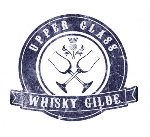 Logo Whiskygilde-blau-weiss-antik